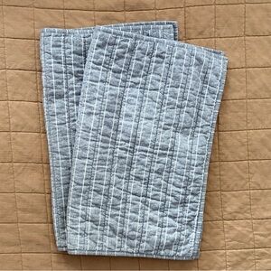 Threshold Gray Stripe Standard Pillow Sham / Cover - Set of 2